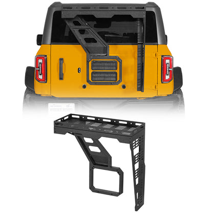 Tailgate Basket Rear Cargo Rack System For 2021-2025 Ford Bronco - Landshaker4x4
