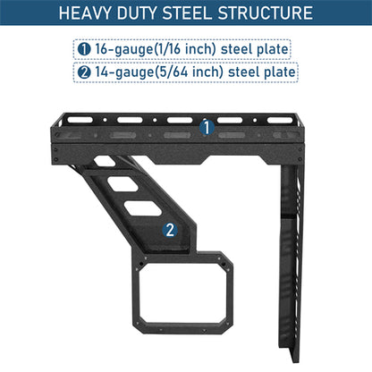 Tailgate Basket Rear Cargo Rack System For 2021-2025 Ford Bronco - Landshaker4x4