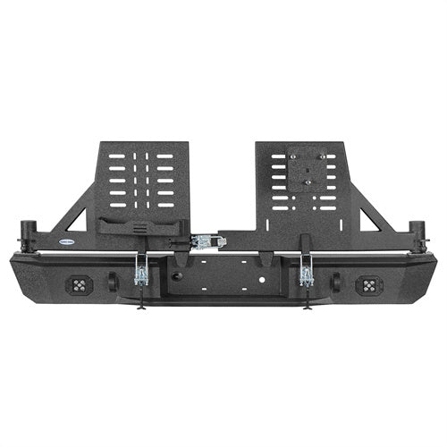 Aftermarket Rear Bumper w/ Dual Swing Arms For 1992-1999 Chevy Suburban Tahoe/GMC Yukon - Landshaker4x4