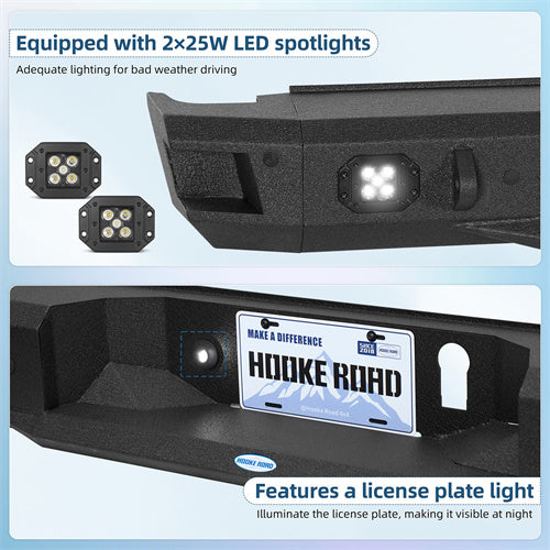 Aftermarket Rear Bumper For 2017-2024 Nissan Titan (Excluding Titan XD) - Landshaker4x4