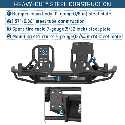KarooCargo Rear Bumper For 2008-2010 Porsche Cayenne 957 - Landshaker4x4