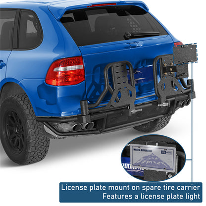 KarooCargo Rear Bumper For 2008-2010 Porsche Cayenne 957 - Landshaker4x4
