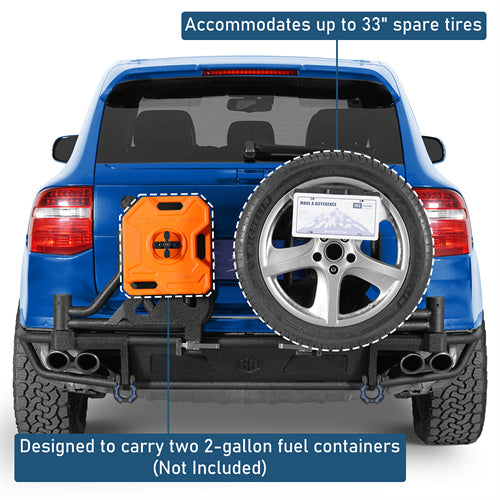 KarooCargo Rear Bumper For 2008-2010 Porsche Cayenne 957 - Landshaker4x4