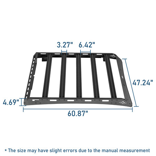 Road Trip Versatile Roof Rack For 2015-2022 with Chevy Colorado GMC Canyon Crew Cab - LandShaker4x4