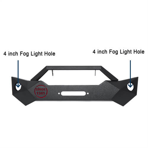 Rock Crawler Front Bumper & Different Trail Rear Bumper Combo Kit for 2007-2018 Jeep Wrangler JK JKU - LandShaker 4x4 LSG.2055+LSG.2030 11