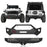 Rock Crawler Front Bumper & Different Trail Rear Bumper Combo Kit for 2007-2018 Jeep Wrangler JK JKU - LandShaker 4x4 LSG.2055+LSG.2030 1