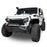 Rock Crawler Front Bumper & Different Trail Rear Bumper Combo Kit for 2007-2018 Jeep Wrangler JK JKU - LandShaker 4x4 LSG.2055+LSG.2030 3