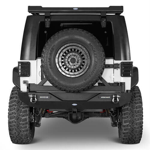 Rock Crawler Front Bumper & Different Trail Rear Bumper Combo Kit for 2007-2018 Jeep Wrangler JK JKU - LandShaker 4x4 LSG.2055+LSG.2030 9