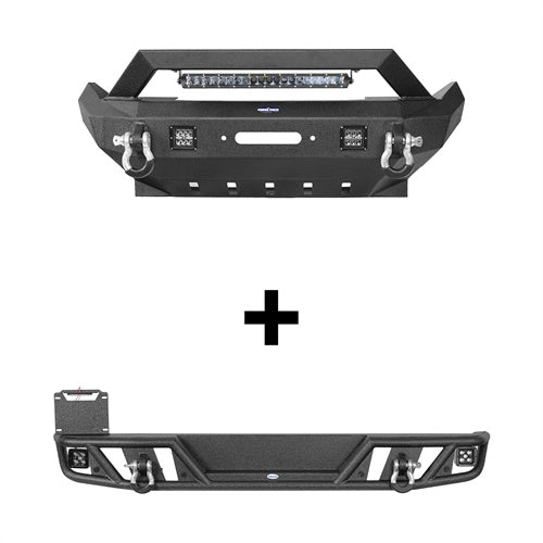 Rock Crawler Front & Rear Bumper For 2018-2025 Jeep Wrangler JL - LandShaker4x4