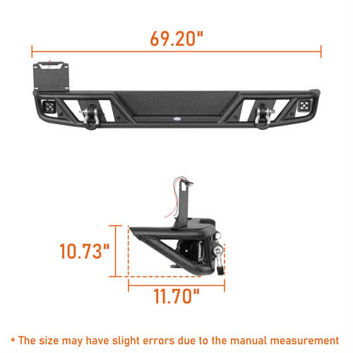 Rock Crawler Front & Rear Bumper For 2018-2025 Jeep Wrangler JL - LandShaker4x4