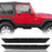 Jeep TJ Textured Steel Rock Slider Rock Guard Body Armor for 1997-2006 Jeep Wrangler TJ - LandShaker 4x4 ls1021 1