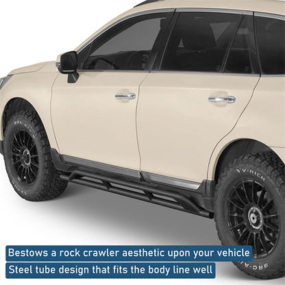 Tube Slider Rocker Guards For 2015-2019 Subaru Outback - Landshaker4x4