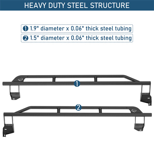 Tube Slider Rocker Guards For 2015-2019 Subaru Outback - Landshaker4x4