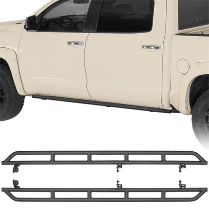 Tube Slider Rocker Guards For 2007-2021 Toyota Tundra CrewMax - Landshaker4x4