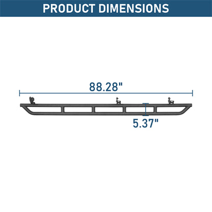 Tube Slider Rocker Guards For 2007-2021 Toyota Tundra CrewMax - Landshaker4x4