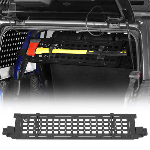 Trunk MOLLE Panel Utility Rack For 2018-2026 Jeep Wrangler JL 4-Door Hardtop - Landshaker4x4