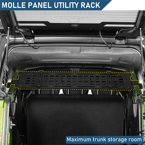 Trunk MOLLE Panel Utility Rack For 2018-2026 Jeep Wrangler JL 4-Door Hardtop - Landshaker4x4