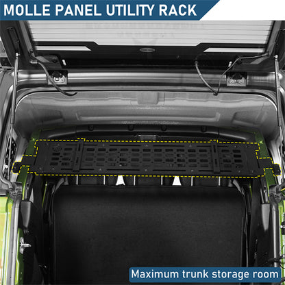 Trunk MOLLE Panel Utility Rack For 2018-2026 Jeep Wrangler JL 4-Door Hardtop - Landshaker4x4