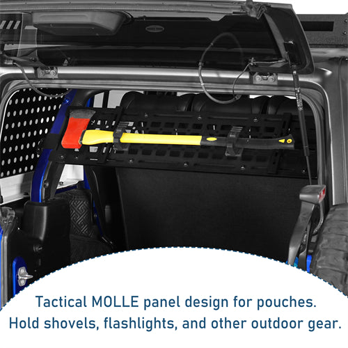 Trunk MOLLE Panel Utility Rack For 2018-2026 Jeep Wrangler JL 4-Door Hardtop - Landshaker4x4