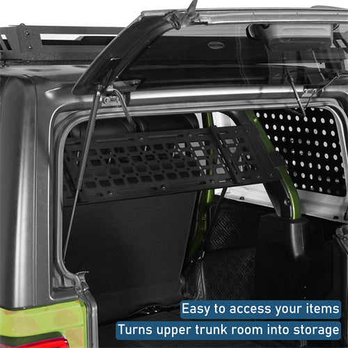 Trunk MOLLE Panel Utility Rack For 2018-2026 Jeep Wrangler JL 4-Door Hardtop - Landshaker4x4