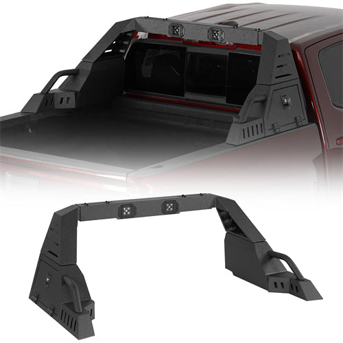 20.7" High Adjustable Roll Bar For 05-25 Toyota Tacoma | 19-25 Ford Ranger | 15-25 GMC Canyon | 15-25 Chevrolet Colorado - Landshaker4x4