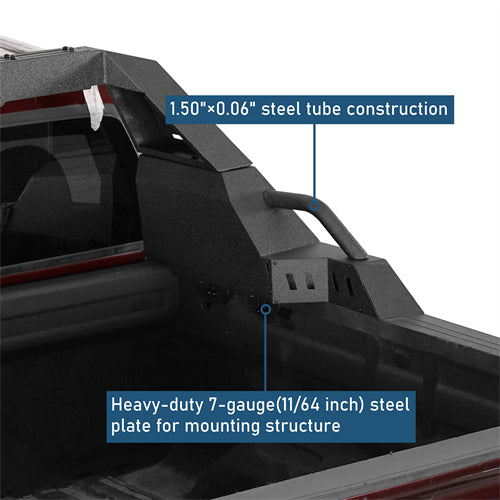 20.7" High Adjustable Roll Bar For 05-25 Toyota Tacoma | 19-25 Ford Ranger | 15-25 GMC Canyon | 15-26 Chevrolet Colorado - Landshaker4x4