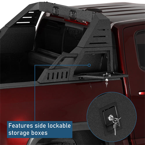 20.7" High Adjustable Roll Bar For 05-25 Toyota Tacoma | 19-25 Ford Ranger | 15-25 GMC Canyon | 15-26 Chevrolet Colorado - Landshaker4x4