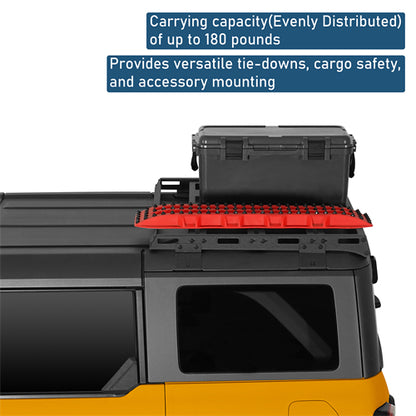 Rear Half Roof Rack For 2021-2025 Ford Bronco 4 Doors Hardtop - Landshaker4x4