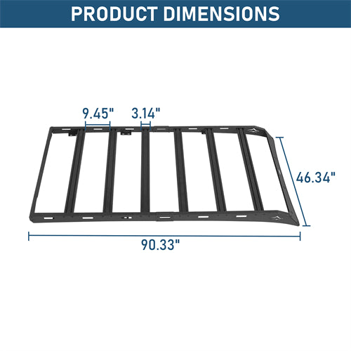 Overland Series Versatile Roof Rack For 2010-2023 Lexus GX460 - Landshaker4x4
