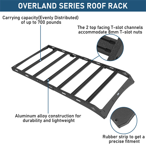 Overland Series Versatile Roof Rack For 2010-2023 Lexus GX460 - Landshaker4x4