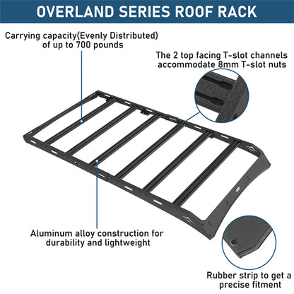 Overland Series Versatile Roof Rack For 2010-2023 Lexus GX460 - Landshaker4x4