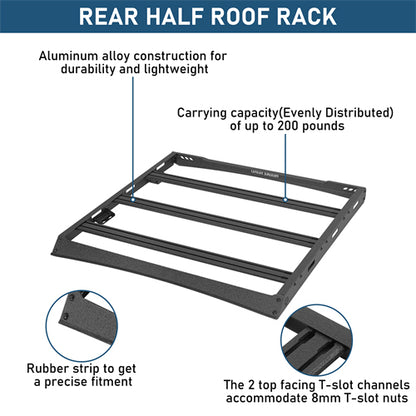 Rear Half Roof Rack  For 2010-2023 Lexus GX460 - Ultralisk4x4