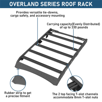 Overland Series Versatile Roof Rack For 2013-2017 Subaru XV Crosstrek - Landshaker4x4