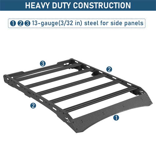 Overland Series Versatile Roof Rack For 2013-2017 Subaru XV Crosstrek - Landshaker4x4