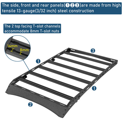 Overland Series Versatile Roof Rack For 2014-2018 Subaru Forester - Landshaker4x4