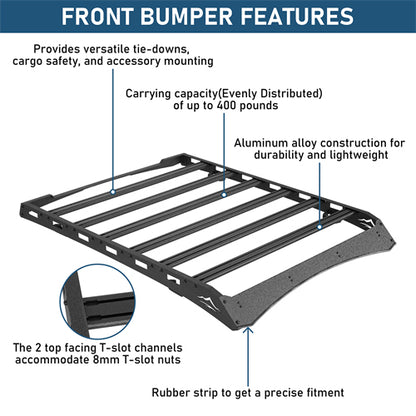 Overland Series Versatile Roof Rack For 2014-2021 Toyota Tundra CrewMax - Landshaker4x4