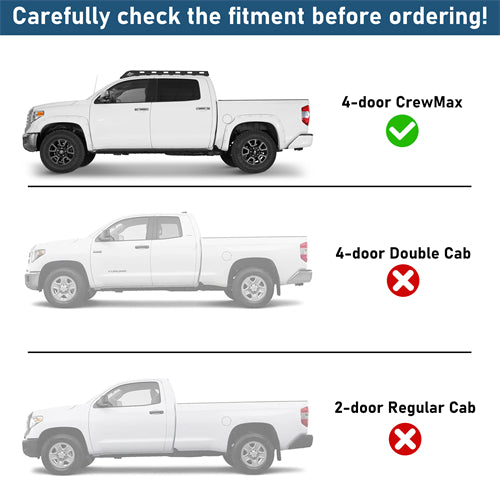 Overland Series Versatile Roof Rack For 2014-2021 Toyota Tundra CrewMax - Landshaker4x4