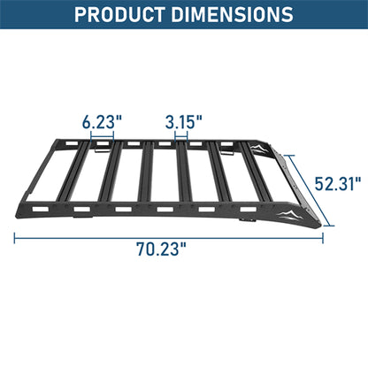 Overland Series Versatile Roof Rack For 2014-2021 Toyota Tundra CrewMax - Landshaker4x4