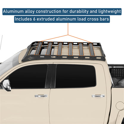 Overland Series Versatile Roof Rack For 2014-2021 Toyota Tundra CrewMax - Landshaker4x4