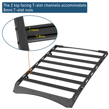 Overland Series Versatile Roof Rack For 2014-2021 Toyota Tundra CrewMax - Landshaker4x4