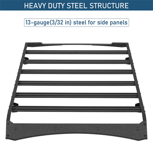 Overland Series Versatile Roof Rack For 2014-2021 Toyota Tundra CrewMax - Landshaker4x4