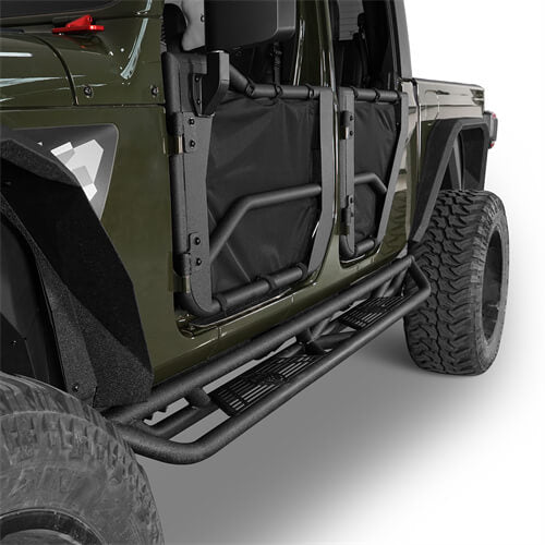 Jeep JT Running Boards Side Steps Nerf Bars for 2020-2022 Jeep Gladiator  - LandShaker 4x4 l7000s 3