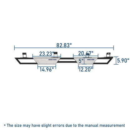Aftermarket Nerf Side Step Bars For 2020-2025 Jeep Gladiator JT - Landshaker4x4