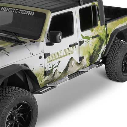 Aftermarket Nerf Side Step Bars For 2020-2025 Jeep Gladiator JT - Landshaker4x4