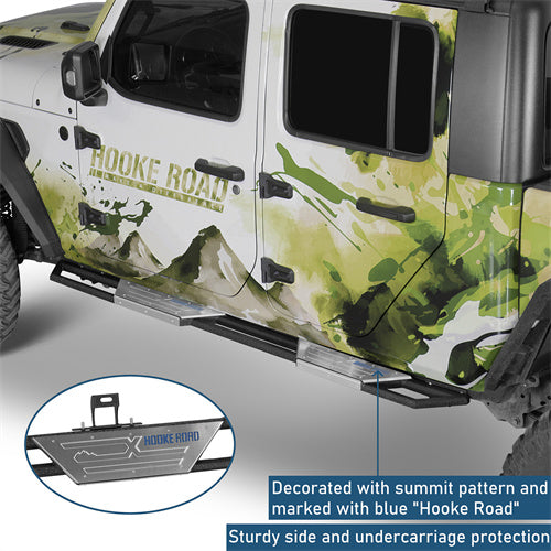 Aftermarket Nerf Side Step Bars For 2020-2025 Jeep Gladiator JT - Landshaker4x4