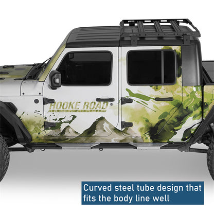 Aftermarket Nerf Side Step Bars For 2020-2025 Jeep Gladiator JT - Landshaker4x4