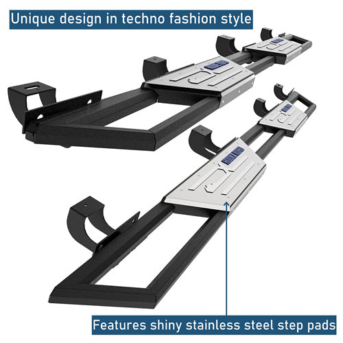 Aftermarket Nerf Side Step Bars For 2020-2025 Jeep Gladiator JT - Landshaker4x4