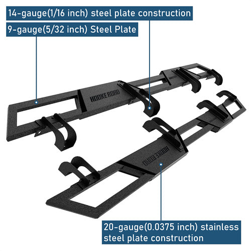 Aftermarket Nerf Side Step Bars For 2020-2025 Jeep Gladiator JT - Landshaker4x4