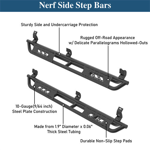 Aftermarket Side Step Bars For 2005-2023 Toyota Tacoma Double Cab - LsndShaker