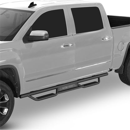 Nerf Side Step Bars For 2007-2018 Chevy Silverado/GMC Sierra 1500 | Crew Cab; 2007-2019 Chevy Silverado/GMC Sierra 2500 HD 3500 HD | Crew Cab - Landshaker4x4